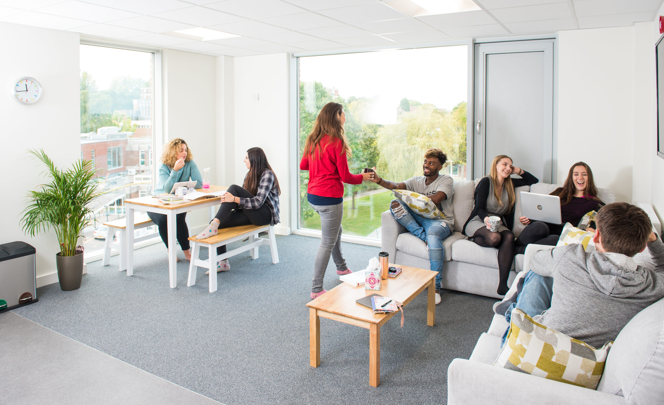 Students in Cofton Hall Accommodation