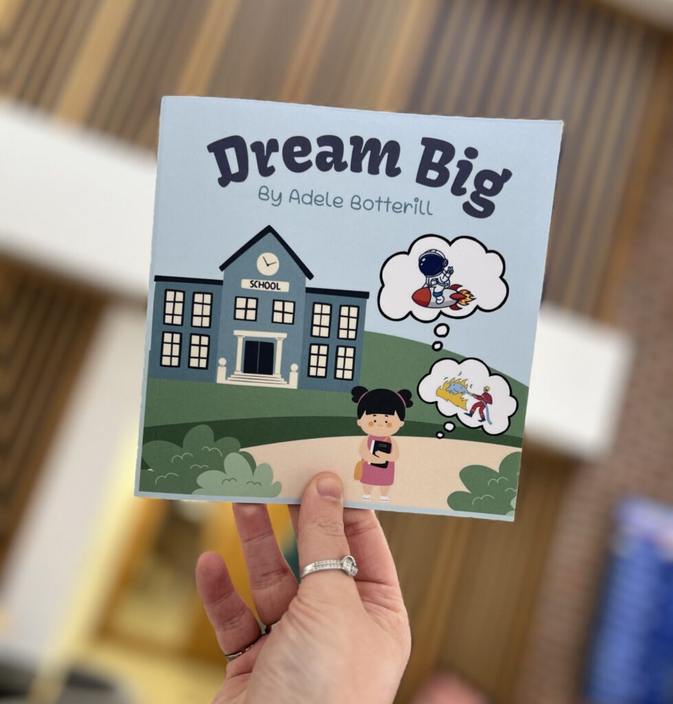 An image of Applied Humanities student, Adele Botterill's published book on Amazon called 'Dream Big'