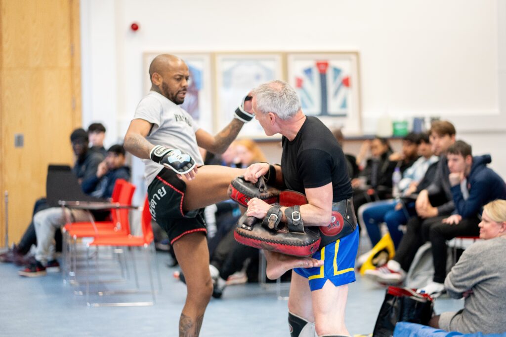 Sport enrichment day with Dean James, a three-time Muay Thai World Champion