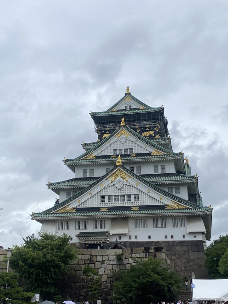 Osaka castle in Japan