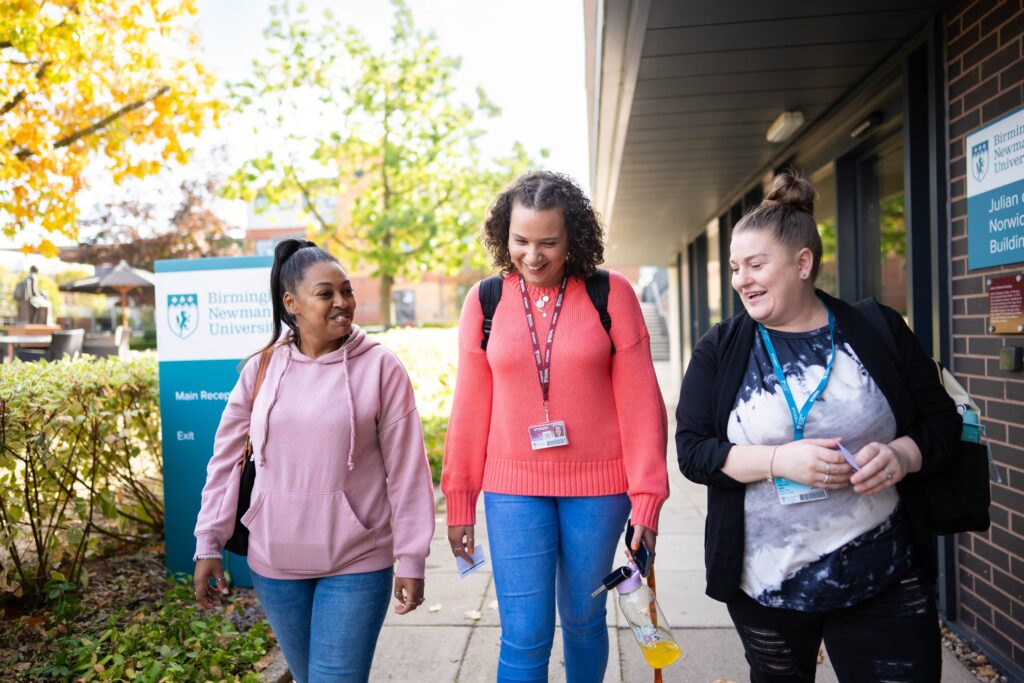 Students at Birmingham Newman University